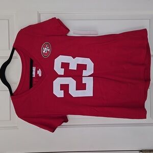 Christian McCaffrey Official 49ers NFL Womens T-shirt